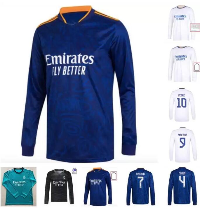 Long Sleeve Full 2021 2022 Real madrid soccer jerseys home away 3rd fourth camiseta Adult mens 21 22 BENZEMA football shirts HAZARD ALABA IS, Red
Long Sleeve Full 2021 2022 Real madrid soccer jerseys home away 3rd fourth camiseta Adult mens 21 22 BENZEMA football shirts HAZARD ALABA IS, Red