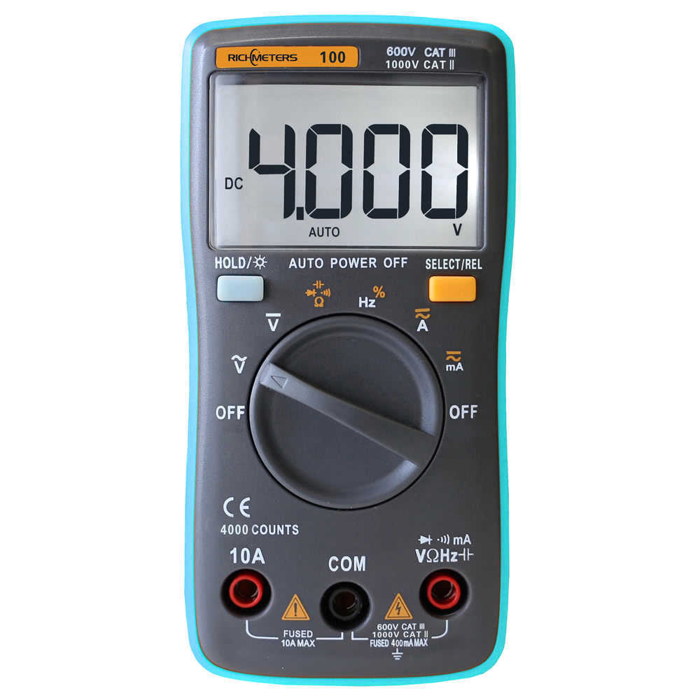 LCD Digital Multimeter DMM Detector DC AC Voltage Voltmeter Ohm Meter Current Resistance Diode Capaticance Frequency Duty Ammeter Tester
