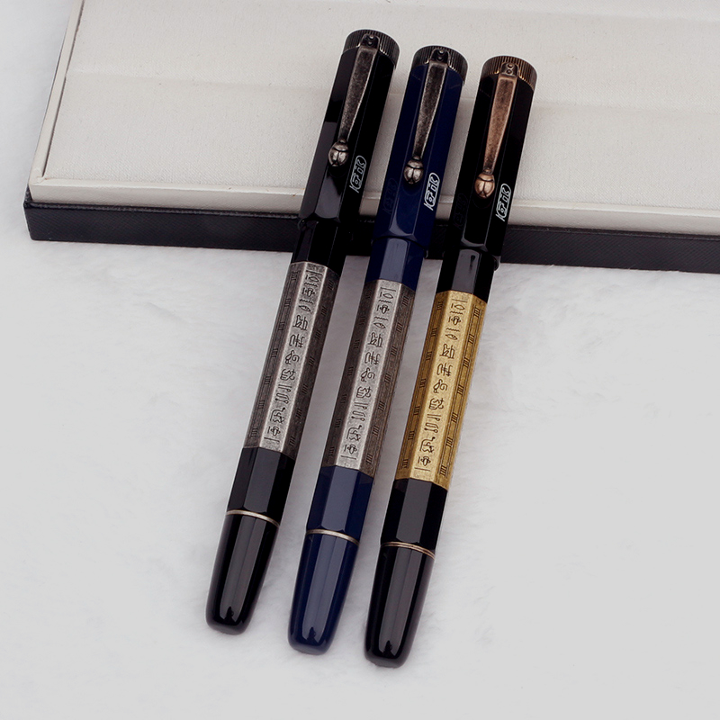 Luxury Pen Limited Edition Inheritance Series Egypt Style Special Metal Carving Rollerball pen Ballpoint Pens Business Office supplies with, Blue;orange
Luxury Pen Limited Edition Inheritance Series Egypt Style Special Metal Carving Rollerball pen Ballpoint Pens Business Office supplies with, Blue;orange