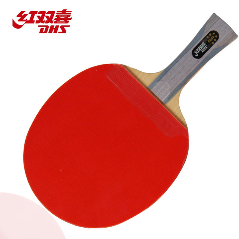 DHS 6002 Table Tennis racket with ITTP Approved pimples in table tennis rubber FL handle DHS ping pong paddle 201209