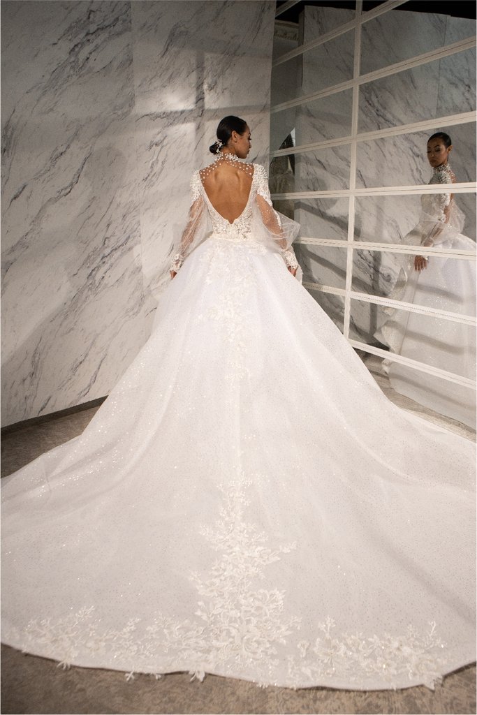 2021 Plus Size Arabic Aso Ebi Luxurious Mermaid Sexy Wedding Dresses Lace Pearls Bridal Dresses Backless Vintage Wedding Gowns ZJ366