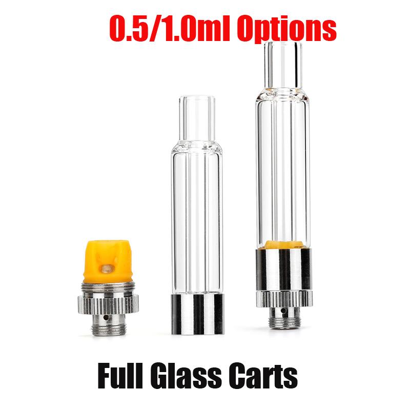 Full Glass Vape Cartridge 0.5ml 1.0ml Empty Carts Vape Pen Glass Tanks Childproof Refilling 510 Thread Thick Oil Atomizers
Full Glass Vape Cartridge 0.5ml 1.0ml Empty Carts Vape Pen Glass Tanks Childproof Refilling 510 Thread Thick Oil Atomizers