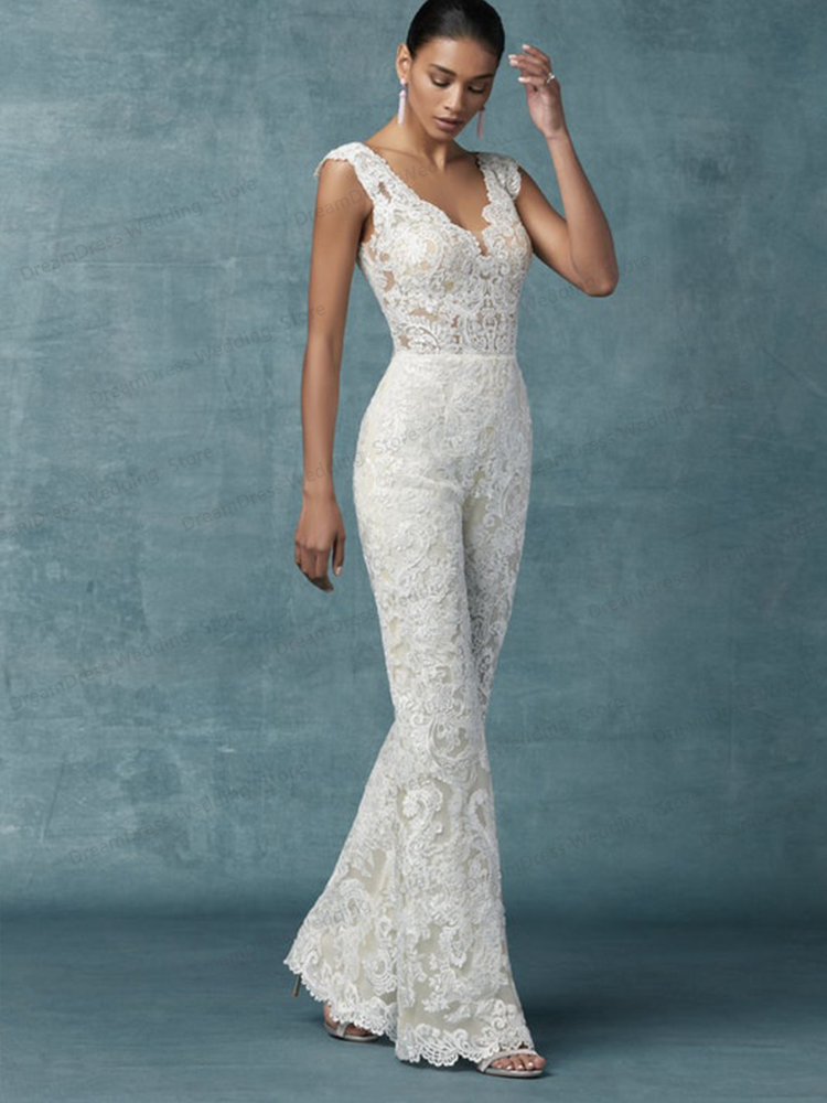 Left Jumpsuit Wedding Dress With Right Tulle Overskirt Custom Made Women A Line Bridal Gowns Special Link For You Bride Dresses Abiye