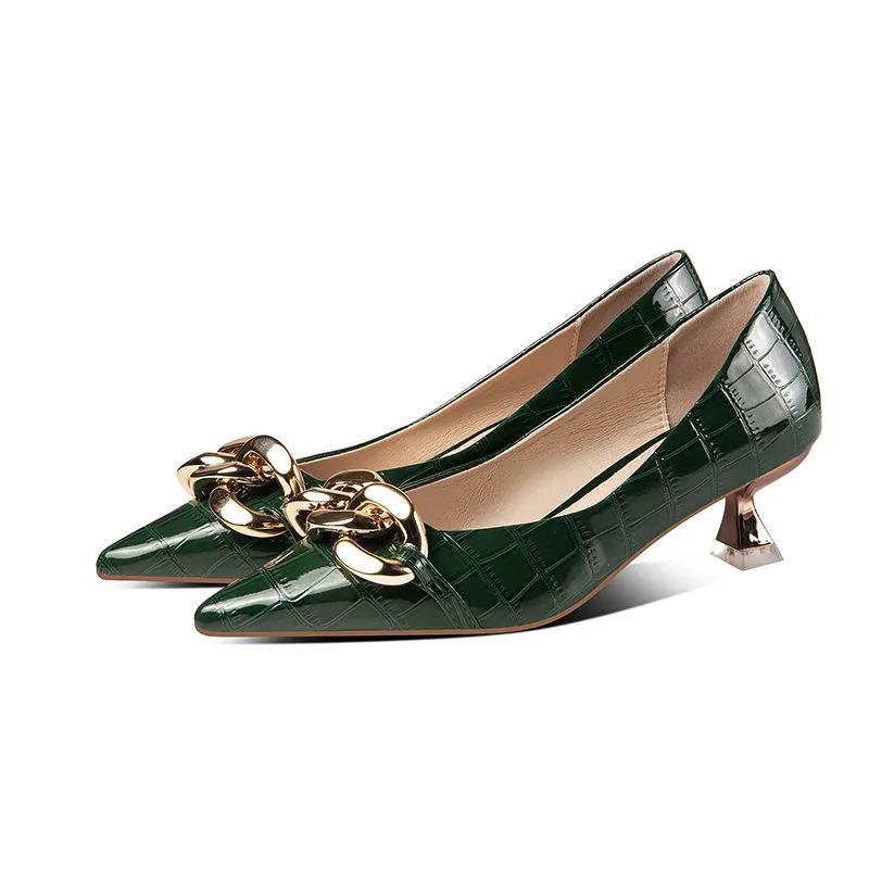 Dress Shoes Cresfimix Zapatos De Mujer Women Classic Green Pu Leather European Style Party Night Club 5cm Stiletto Heel Sapatos A9429
Dress Shoes Cresfimix Zapatos De Mujer Women Classic Green Pu Leather European Style Party Night Club 5cm Stiletto Heel Sapatos A9429