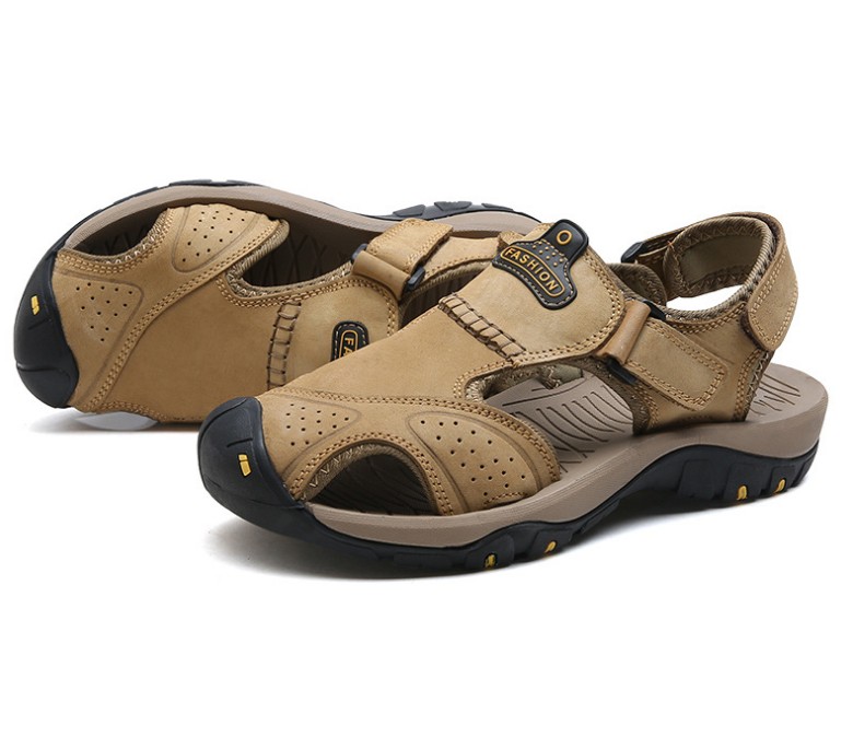 Leather Men's Sandals Slippers High Quality Casual Men Shoes Summer Outdoor Beach Mens Sandal Fashionable Sneakers, Black
Leather Men's Sandals Slippers High Quality Casual Men Shoes Summer Outdoor Beach Mens Sandal Fashionable Sneakers, Black