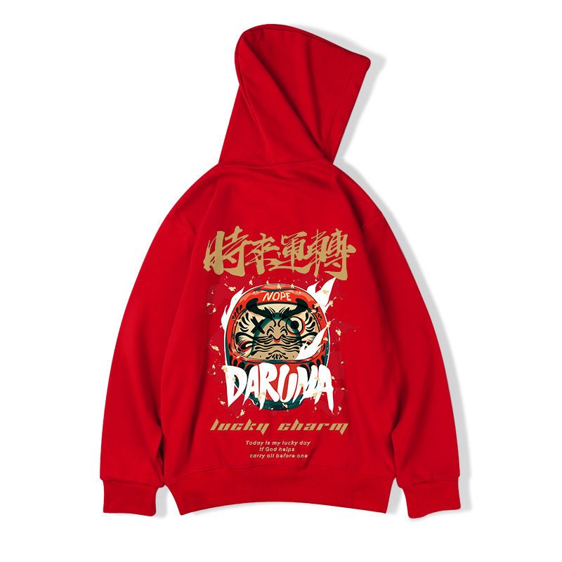 ZAZOMDE Men Hoodies Chinese Style Lucky Printed Hip Hop Hoodie Casual Sweatshirts Streetwear Men Loose Pullover Male Oversize 201126