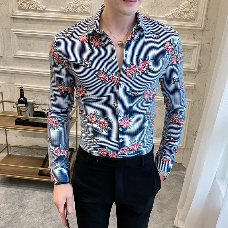 New Venda Quente Dos Homens Camisas Florais Listrado Manga Longa Primavera Novo 2021 Magro Ajuste Casual Blusa Homme Night Club Prom Todo o, As the photo show
New Venda Quente Dos Homens Camisas Florais Listrado Manga Longa Primavera Novo 2021 Magro Ajuste Casual Blusa Homme Night Club Prom Todo o, As the photo show