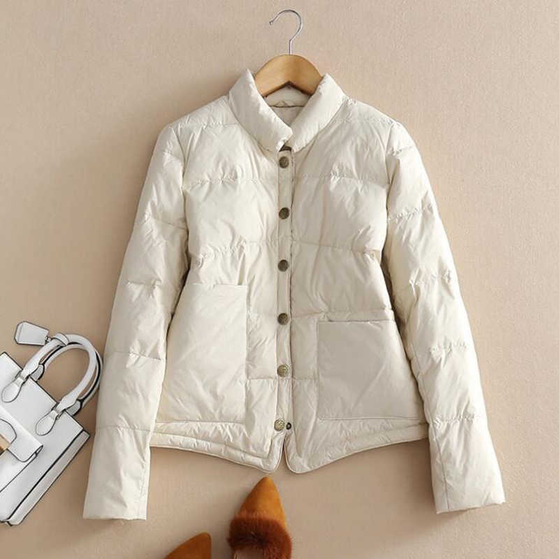 SEDUTMO Winter Duck Down Coat Women Ultra Light Short Oversize Thin Jackets Autumn Casual Slim Puffer Jacket Parkas ED1103 210819