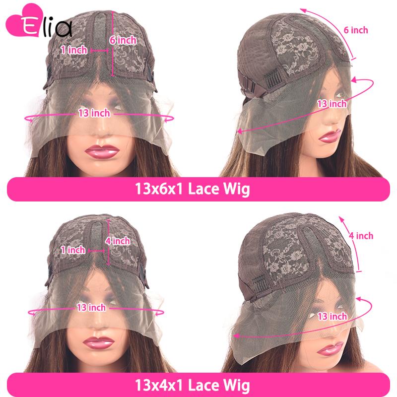 Elia Orange Red Lace Front Wig Body Wave Human Hair Wigs Remy Peruvian 100% Pre Plucked Transparent For Black Women