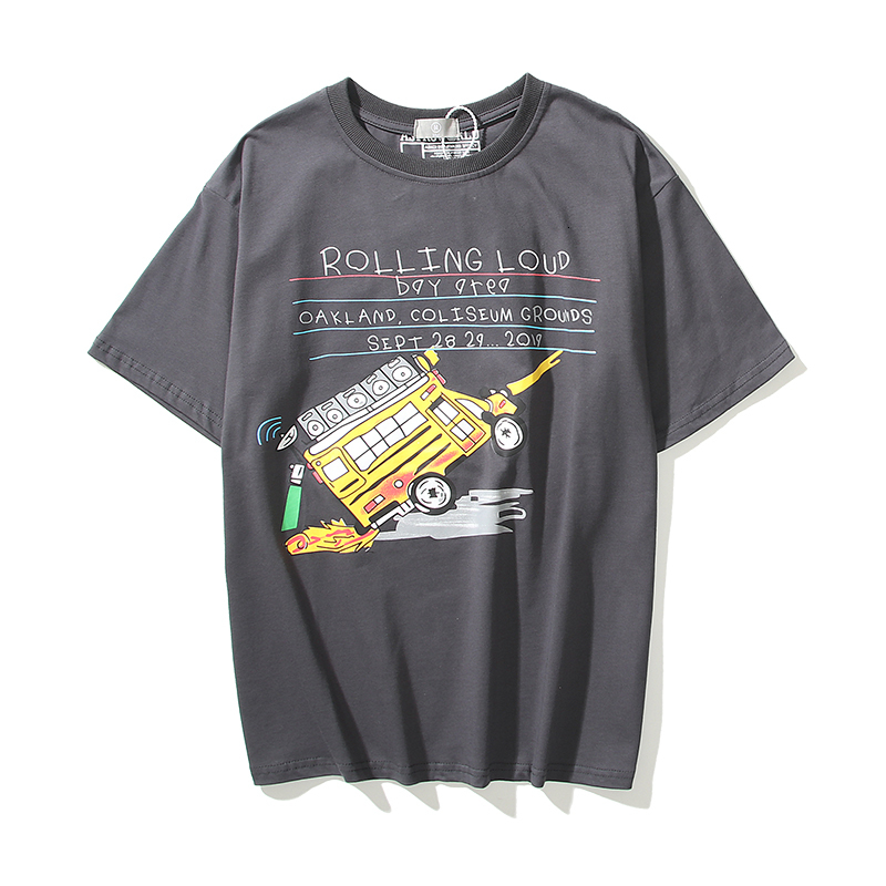 2021 New Rolling Loud Letter Graffiti Car Short Sleeve T-shirt Men and Women High Street Oversize Loose Casual Tshirts Cyge, Gray
2021 New Rolling Loud Letter Graffiti Car Short Sleeve T-shirt Men and Women High Street Oversize Loose Casual Tshirts Cyge, Gray