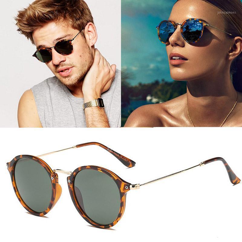Sunglasses 2021 Fashion Classic Vinatge Round Style Rayeds Men Women Brand Design Sun Glasses Ladies Gafas