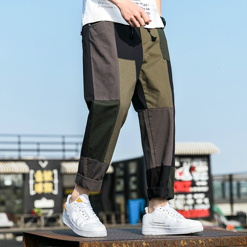 2021 New Cargo Men Fashion Patchwork Ankle-length Pants Mens Casual Joggers Sweatpant Hip Hop Streetwear Elastic Waist Trousers W6ds, Armygreen
2021 New Cargo Men Fashion Patchwork Ankle-length Pants Mens Casual Joggers Sweatpant Hip Hop Streetwear Elastic Waist Trousers W6ds, Armygreen