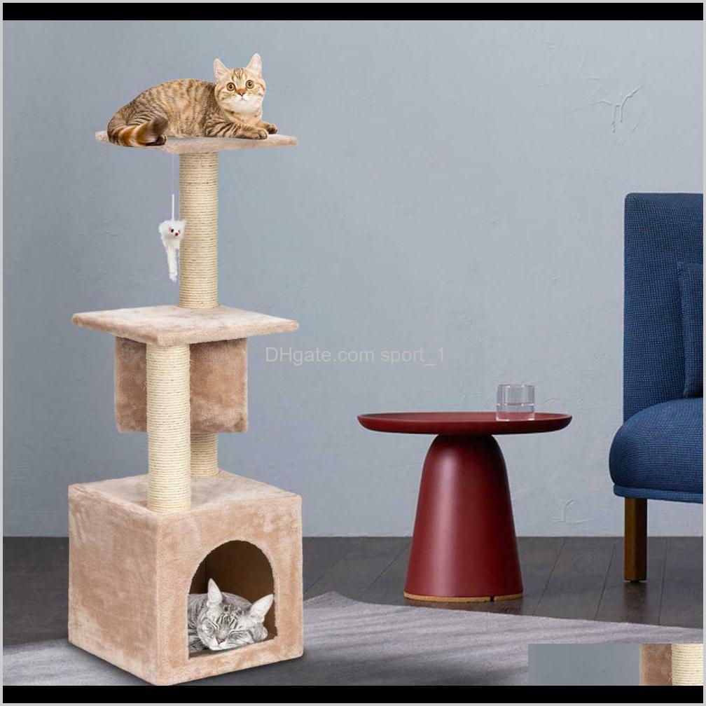 36" Cat Tree Bed Furniture Scratching Tower Post Condo Kitten Pet House Beige Ptxgw Ftdk8
36" Cat Tree Bed Furniture Scratching Tower Post Condo Kitten Pet House Beige Ptxgw Ftdk8