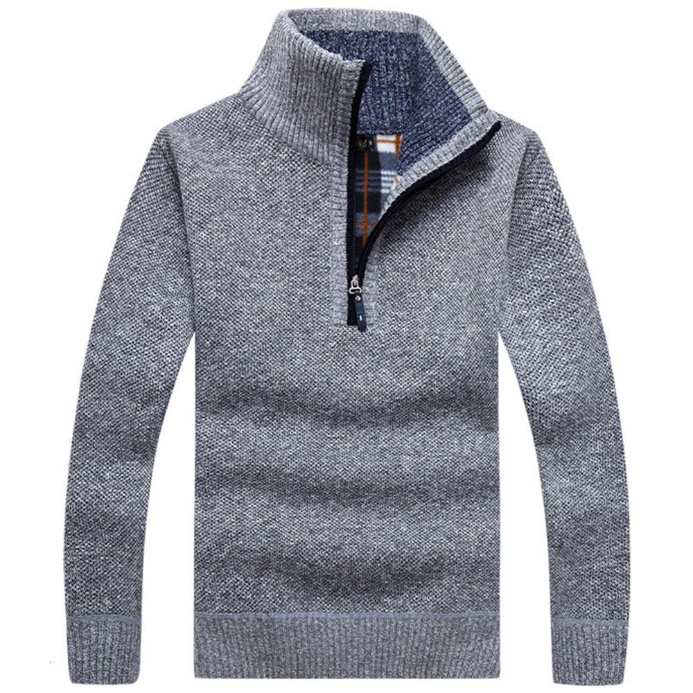 2021 New Men's Thick Knitted Pullovers Autumn Solid Long Sleeve Turtleneck Sweaters Half Zip Warm Fleece Winter Comfy Coat Male 15xw, Gray
2021 New Men's Thick Knitted Pullovers Autumn Solid Long Sleeve Turtleneck Sweaters Half Zip Warm Fleece Winter Comfy Coat Male 15xw, Gray