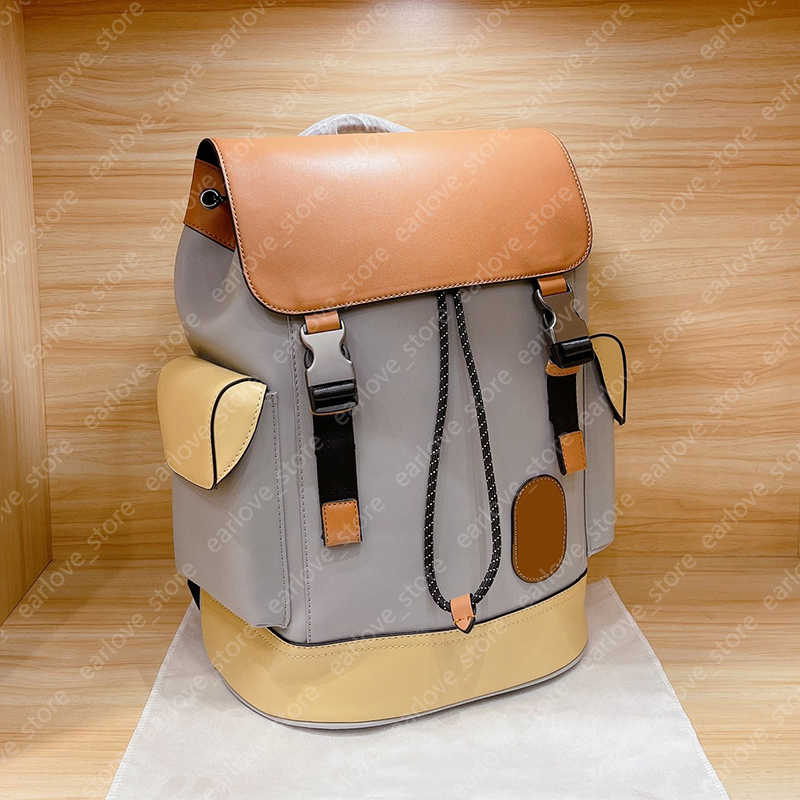 Mens Womens Leather Backpacks Fashion Hasp Drawstring Men Women Backpack Bags Letter Print Color Contrast School Bag
Mens Womens Leather Backpacks Fashion Hasp Drawstring Men Women Backpack Bags Letter Print Color Contrast School Bag