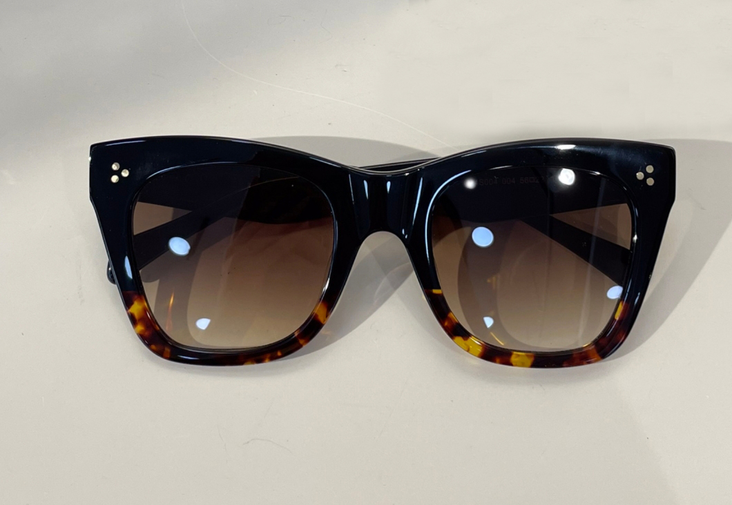 Lunettes de soleil de la mode pour chats pour femmes noires Havana Cadre brun gradient de crise de sonnenbrille soleil gafas oculos So verres de