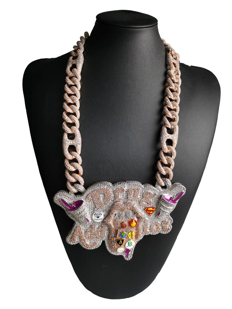 Pendant Necklaces High Quality Heavy Industry Custom Large Size European And American Hip Hop Necklace Street Fashion Accessories
Pendant Necklaces High Quality Heavy Industry Custom Large Size European And American Hip Hop Necklace Street Fashion Accessories