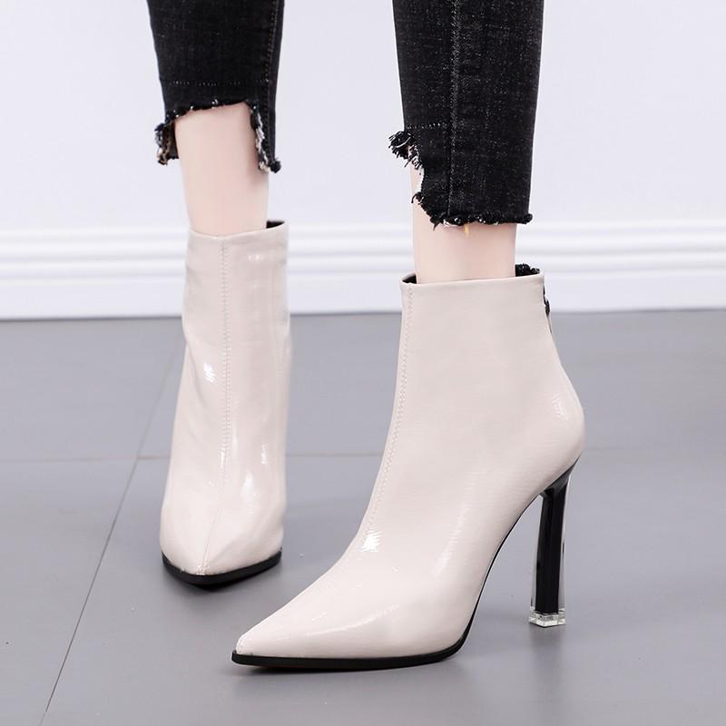 Boots Women Ankle Autumn Split Leather High Heels Ladies Fashion Pointed Toe Gladiator Black Shoes Woman Plus Size Y0087
Boots Women Ankle Autumn Split Leather High Heels Ladies Fashion Pointed Toe Gladiator Black Shoes Woman Plus Size Y0087