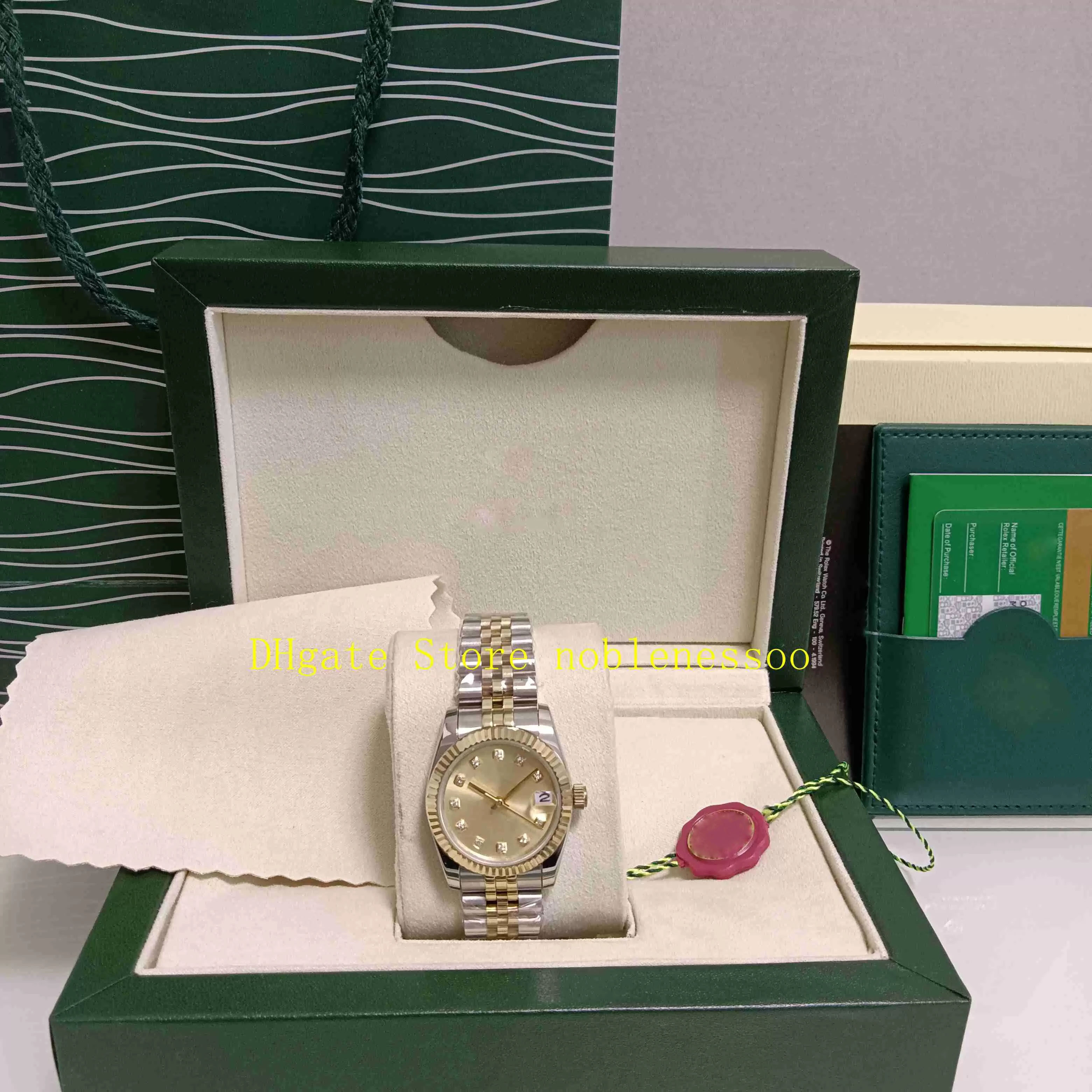 13 Model With Original Box Women's Watch Women Midsize 31mm Yellow Gold SS Diamond Dial 68273 Asia 2813 Movement Automatic Lady Watches Wristwatches, 10
13 Model With Original Box Women's Watch Women Midsize 31mm Yellow Gold SS Diamond Dial 68273 Asia 2813 Movement Automatic Lady Watches Wristwatches, 10