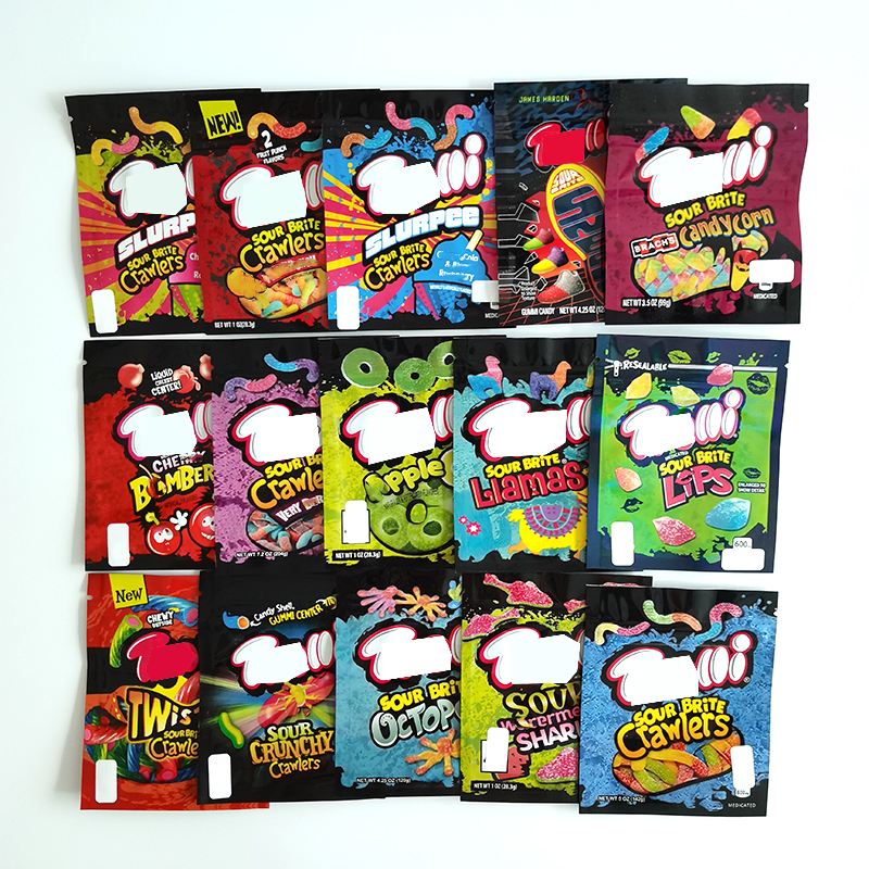 29 Designs Trrlli Trolli Edible Packaging Bag Zipper Lock 600MG Medicated Candy Gummy Edibles Mylar Bags
29 Designs Trrlli Trolli Edible Packaging Bag Zipper Lock 600MG Medicated Candy Gummy Edibles Mylar Bags