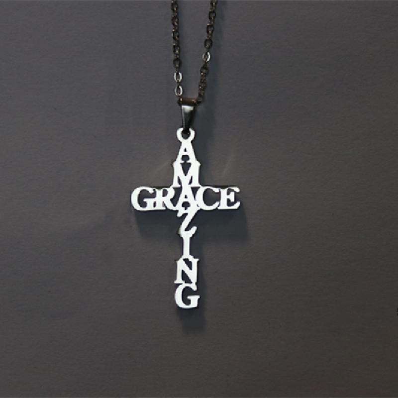 Pendant Necklaces Wholesale 10 Pieces Cross Strange Grace Text Necklace Faith Amulet Stainless Steel Ladies Men Simple Jewelry, Silver
Pendant Necklaces Wholesale 10 Pieces Cross Strange Grace Text Necklace Faith Amulet Stainless Steel Ladies Men Simple Jewelry, Silver
