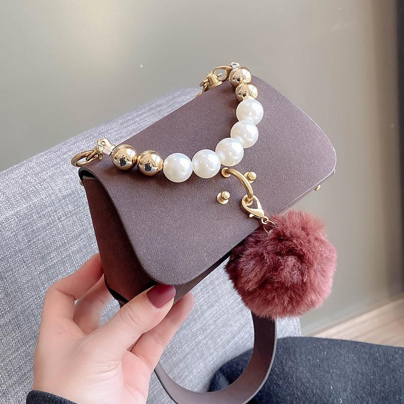 Luxury Hair Ball Pearl Designer Women's Mini Female 2021 Winter Totes Scrub PU Leather Crossbody Shoulder Bag, Small coffee
Luxury Hair Ball Pearl Designer Women's Mini Female 2021 Winter Totes Scrub PU Leather Crossbody Shoulder Bag, Small coffee