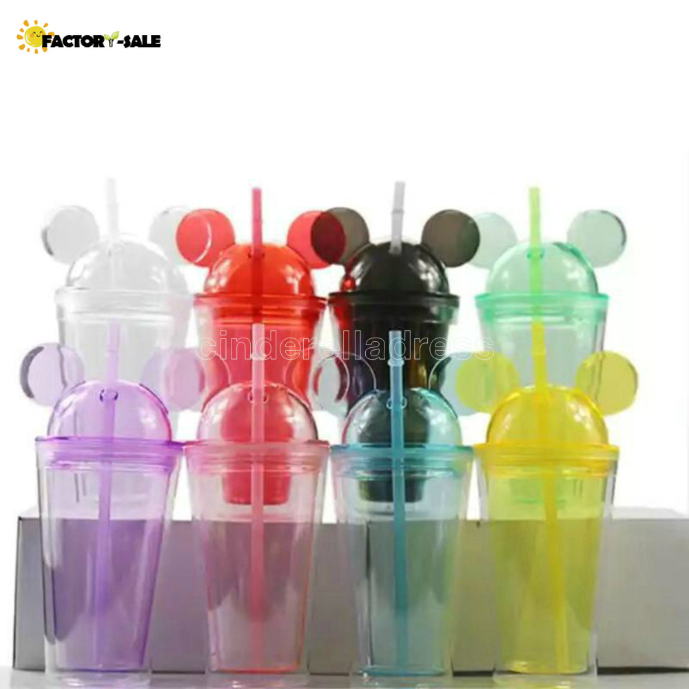 8colors 15oz Acrylic tumbler with dome lid plus straw double Wall Clear Plastic Tumblers with Mouse Ear Reusable cute drink cup lovely FJ26, Customize
8colors 15oz Acrylic tumbler with dome lid plus straw double Wall Clear Plastic Tumblers with Mouse Ear Reusable cute drink cup lovely FJ26, Customize