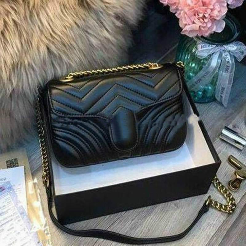 Top quality GG Fashion Women Genuine Leather Marmont Shoulder Bag 443497 Purse handbags with series numbers Box
Top quality GG Fashion Women Genuine Leather Marmont Shoulder Bag 443497 Purse handbags with series numbers Box