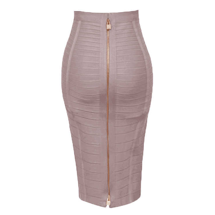 13 Colors Women Summer Fashion Sexy Black Red Beige White Bandage Skirt Knitted Elastic Sweet Candy Color Pencil 210619