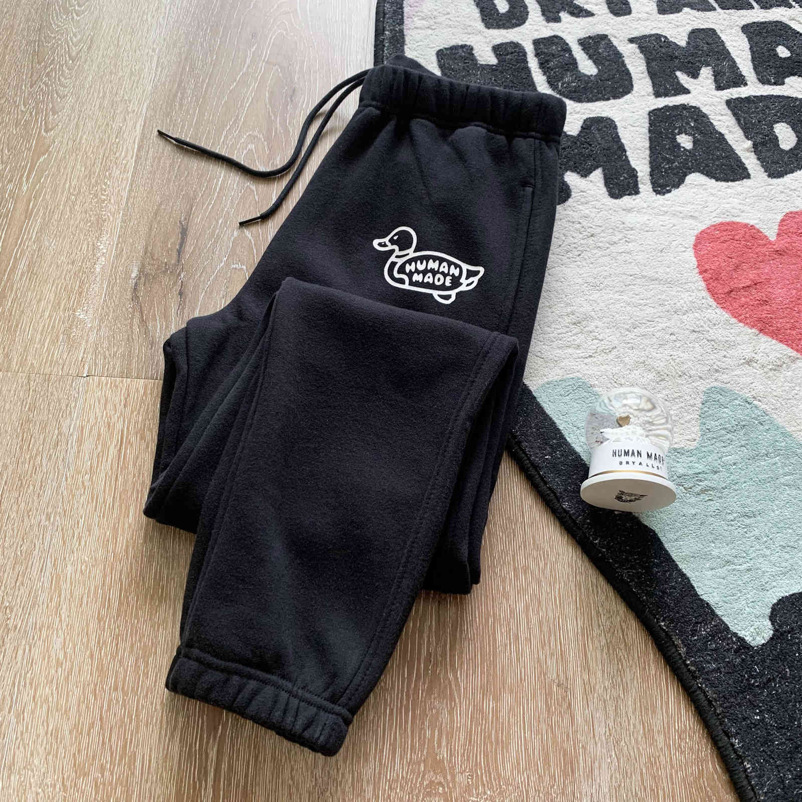 Nigo human/made swimming duck couple spring and autumn Plush jogger Leggings looseYLR{category}, Black
Nigo human/made swimming duck couple spring and autumn Plush jogger Leggings looseYLR{category}, Black