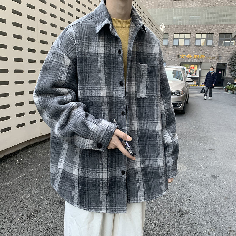 2021 New Winter Thick Lamb Wool Jacket Men's Warmth Fashion Casual Retro Plaid Men Wild Loose Korean Short Coat Mens Clothes -xl P8yx, Black
2021 New Winter Thick Lamb Wool Jacket Men's Warmth Fashion Casual Retro Plaid Men Wild Loose Korean Short Coat Mens Clothes -xl P8yx, Black