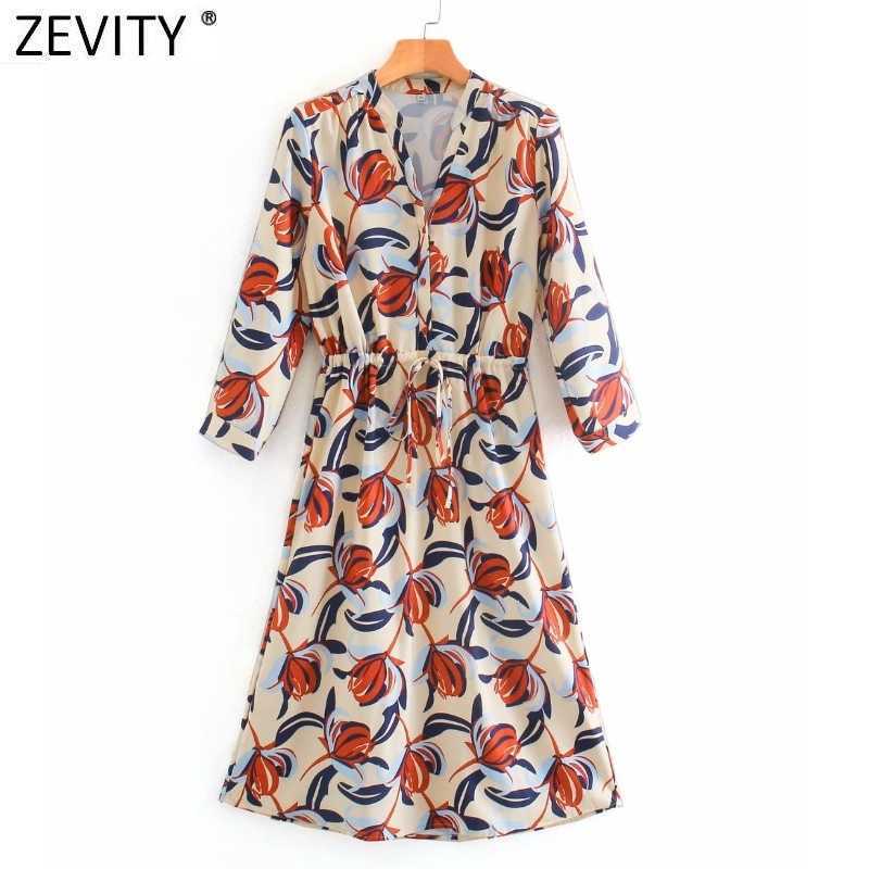 Zevity Women Fashion V Neck Floral Print Breasted Shirt Dress Office Ladies Waist Lace Up Vestido Casual Dresses DS4786 210603, As pic ds4786ld
Zevity Women Fashion V Neck Floral Print Breasted Shirt Dress Office Ladies Waist Lace Up Vestido Casual Dresses DS4786 210603, As pic ds4786ld