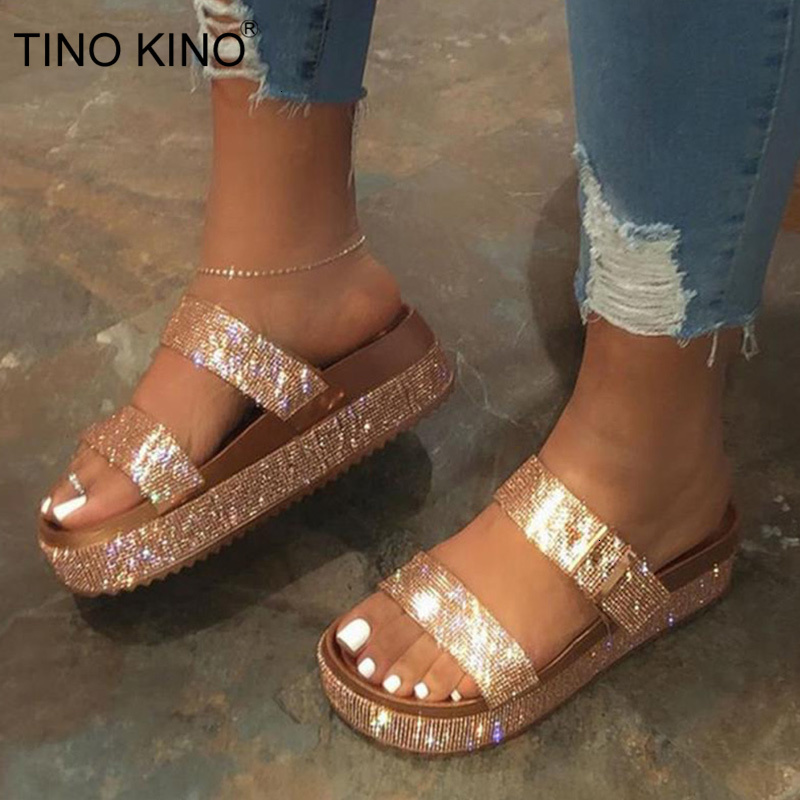 2021 New Women Flat Slippers Bling Crystal Slides Plus Size Summer Beach Shoes Ladies Outside Women's Flip Flops Bplf YU7X, Gold
2021 New Women Flat Slippers Bling Crystal Slides Plus Size Summer Beach Shoes Ladies Outside Women's Flip Flops Bplf YU7X, Gold