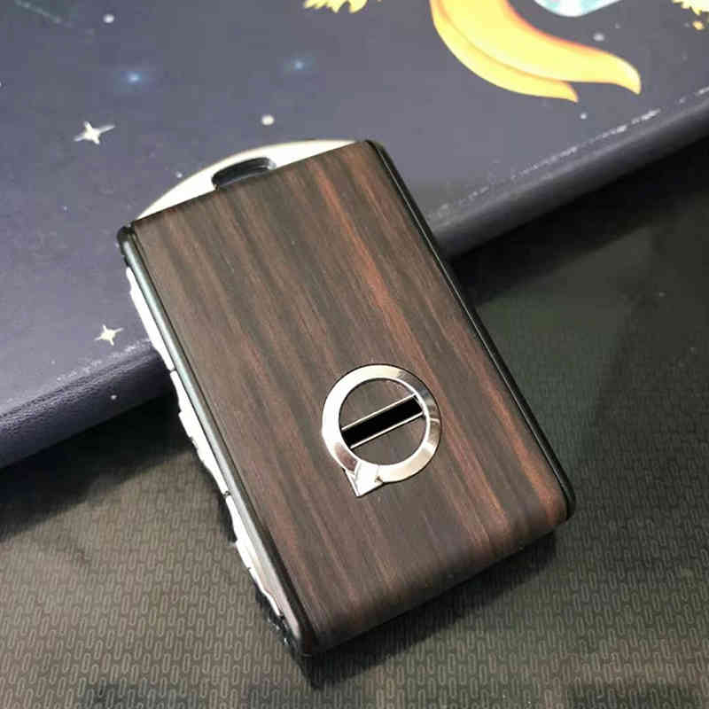 Wood Grain Modified Shell Classic Fashion Car Key Cover For S60 S90 XC40 XC60 XC90 V60 V90 1 Polestar 2-image