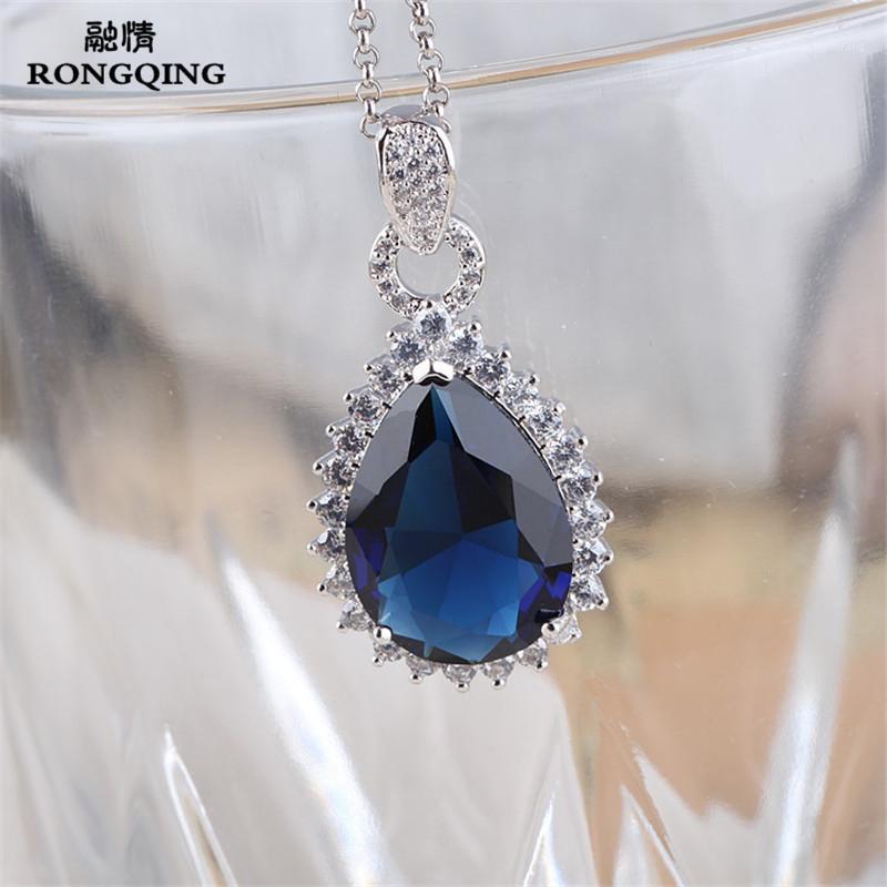 6pcs/lot Water Drop Blue Zircon Necklace Women CZ Stone Pendant Wedding Jewelry For Bridesmaids Chains
6pcs/lot Water Drop Blue Zircon Necklace Women CZ Stone Pendant Wedding Jewelry For Bridesmaids Chains