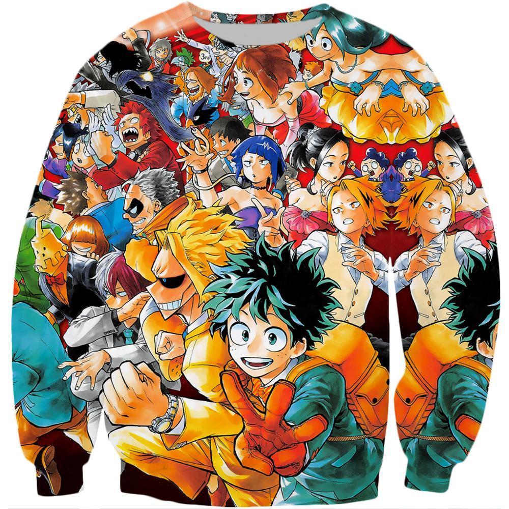 Anime Girl Toga Himiko My Hero Academia 3D Printed Sweatshirt Men Women Casual Harajuku Couple Pullovers Drop shipping 201020