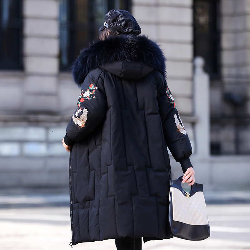 2021 New Winter Long Jacket for Women Embroidery Solid Plus Size Thick Parkas Woman Hooded with Fur Collar Casual Coat Female Dztc, Black
2021 New Winter Long Jacket for Women Embroidery Solid Plus Size Thick Parkas Woman Hooded with Fur Collar Casual Coat Female Dztc, Black