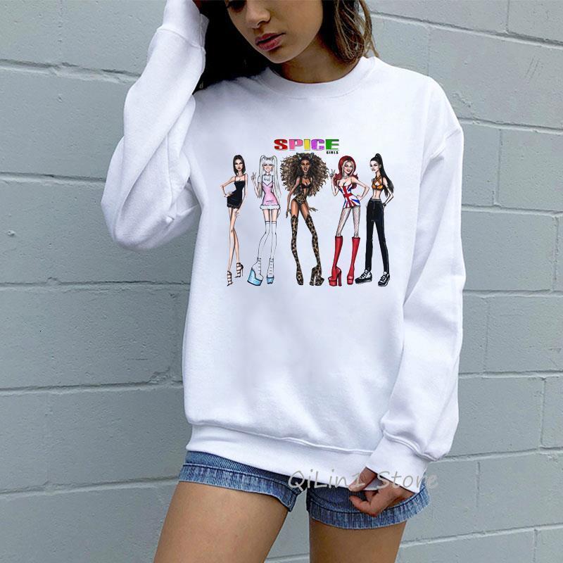 Sexy Spice Girls sweatshirt Cool Vogue tracksuit Vintage streetwear 90s tumblr graphic hoodies women sweat femme sudaderas, Black
Sexy Spice Girls sweatshirt Cool Vogue tracksuit Vintage streetwear 90s tumblr graphic hoodies women sweat femme sudaderas, Black