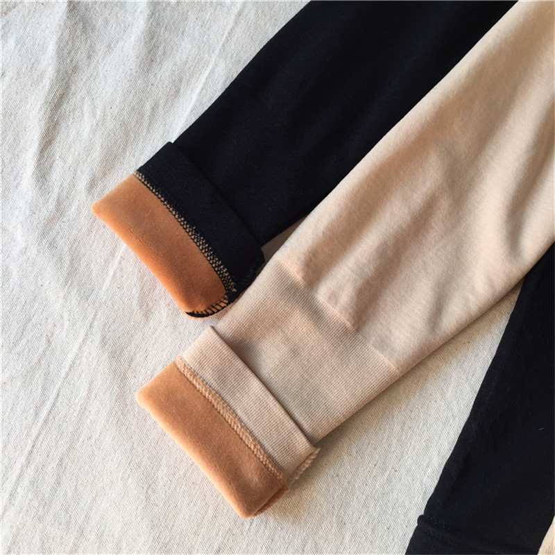 Women Autumn Winter T Shirt Slim Warm Thick Velvet T-Shirts Tees Female Long Sleeve Bottoming Shirt Underwear Tops T200110