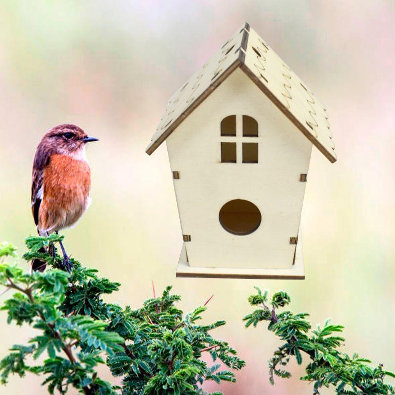 Wooden Bird House Nest DIY Handmade Crafts Decorative Simulated Box For Bluebird 77UD Cages
Wooden Bird House Nest DIY Handmade Crafts Decorative Simulated Box For Bluebird 77UD Cages