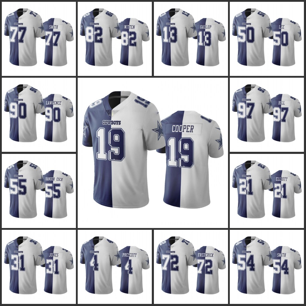Dallas's Cowboys's Men #21 Ezekiel Elliott 4 Dak Prescott 19 Amari Cooper Custom Women Youth Navy White Two Tone Limited Jersey
Dallas's Cowboys's Men #21 Ezekiel Elliott 4 Dak Prescott 19 Amari Cooper Custom Women Youth Navy White Two Tone Limited Jersey