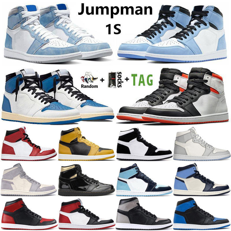 2022 Mens Jumpman 1 OG Men Basketball Shoes 1s Bred Patent University Blue Stage Haze Hyper Royal Dark Mocha UNC Visionaire Heritage Women Sneakers Trainers Size 36-46, 23
2022 Mens Jumpman 1 OG Men Basketball Shoes 1s Bred Patent University Blue Stage Haze Hyper Royal Dark Mocha UNC Visionaire Heritage Women Sneakers Trainers Size 36-46, 23