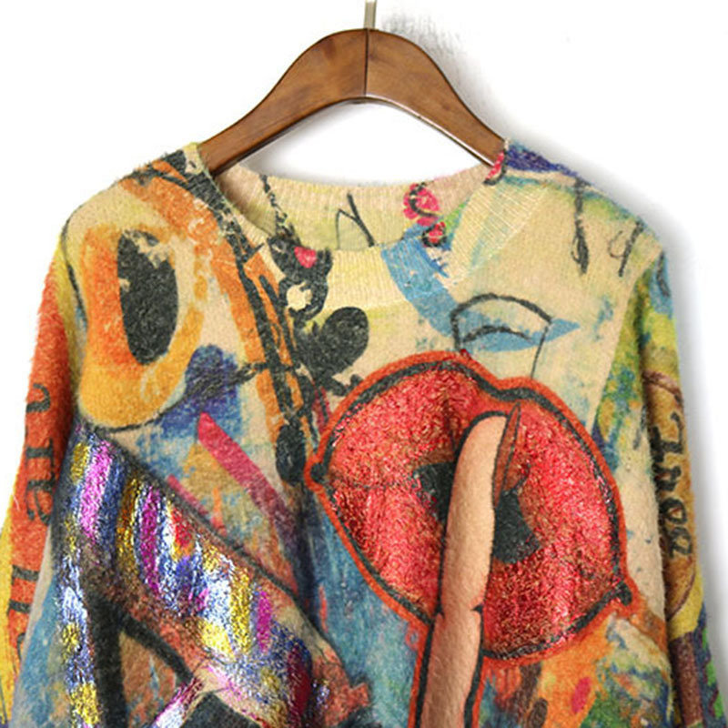 XITAO Knitted Pleated Sweater Women Fashion New Autumn Elegant Pullover Full Sleeve Irregular Patchwork Sweater WLD3049 210218