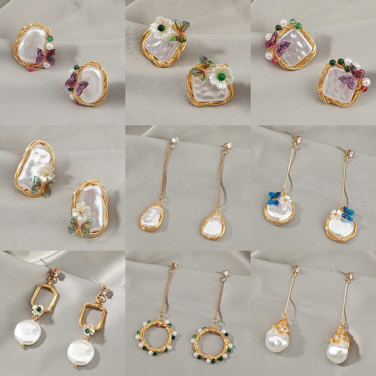 Luxury design hand wound imitation pearl earrings fashion popular long tassel butterfly flower earrings for women
Luxury design hand wound imitation pearl earrings fashion popular long tassel butterfly flower earrings for women