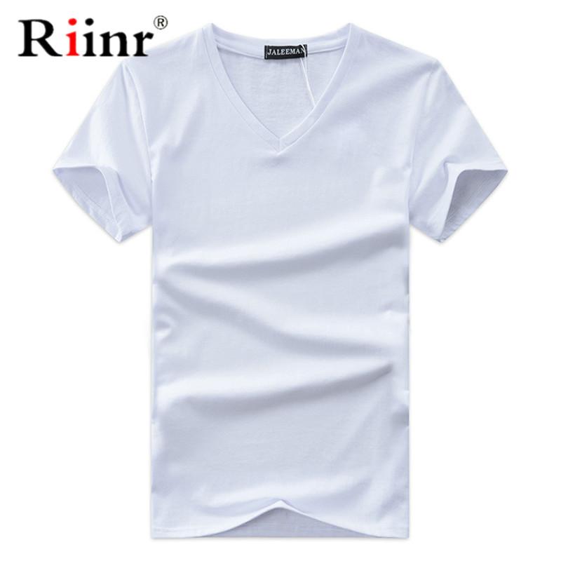 Men's V-Neck Slim Fit T-Shirt Casual Summer Short Sleeve Broadcloth Tee Tops Plus Size S-5Xl Green Gray Black Navy White B1