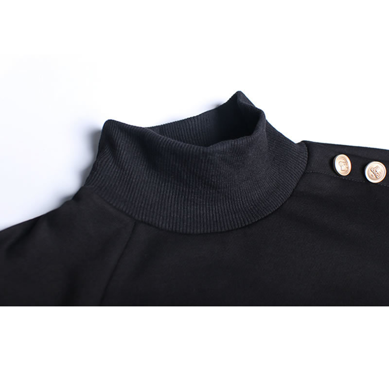 XITAO Korean Style Patchwork Plaid Sweatshirt Women Fashion Long Sleeve Loose Turtleneck Top Plus Size Irregular Autumn XJ5254 201202