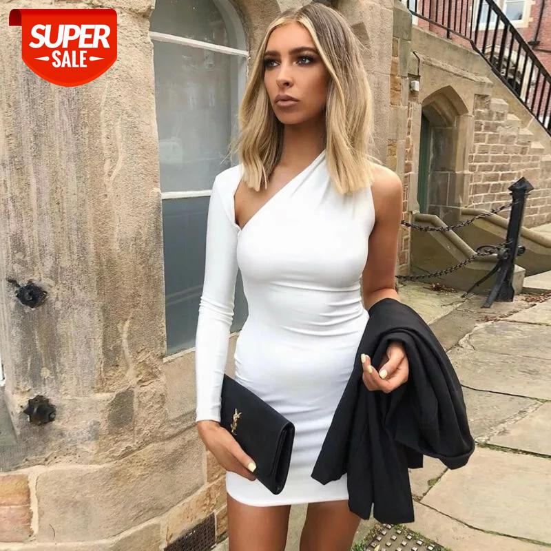 Summer Bandage Bodycon One Shoulder Long Sleeve Dress Holiday Evening Party Women Sexy Clubwear Mini Dresses #N97Y, Black;gray 
Summer Bandage Bodycon One Shoulder Long Sleeve Dress Holiday Evening Party Women Sexy Clubwear Mini Dresses #N97Y, Black;gray