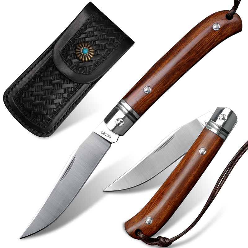 Wholesale M390 Steel Pocket Folding Knife Outdoor Camping Hunting Self-defense Survival EDC Tool Wooden Handle Multifunctional Fruit Knives
Wholesale M390 Steel Pocket Folding Knife Outdoor Camping Hunting Self-defense Survival EDC Tool Wooden Handle Multifunctional Fruit Knives
