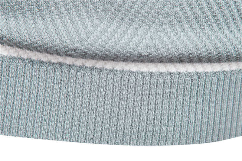 Autumn Pullover Men's Sweater O-neck Patchwork Long Sleeve Warm Slim Sweaters Men Casual Fashion Sweater Men Clothing 210818