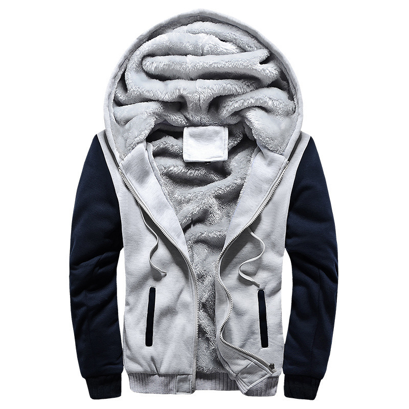 New Men Hoodies Winter Thick Warm Fleece Zipper Men Hoodies Coat Sportwear Male Streetwear Hoodies Sweatshirts Men 4XL 5XL 201103